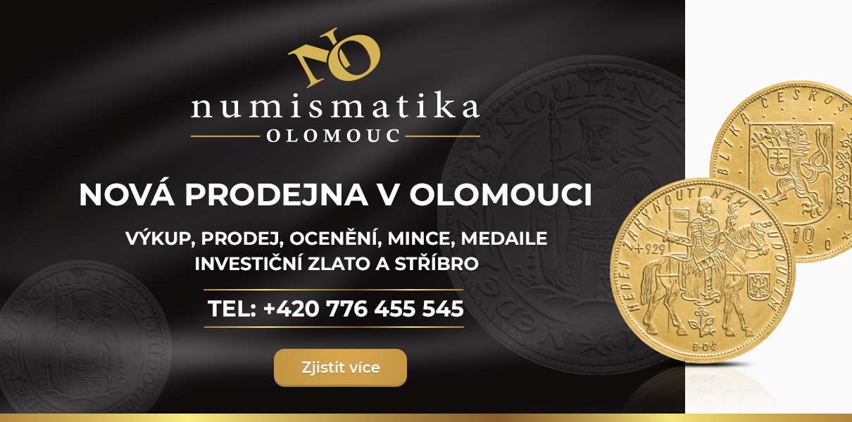 Numismatika Olomouc - nová prodejna