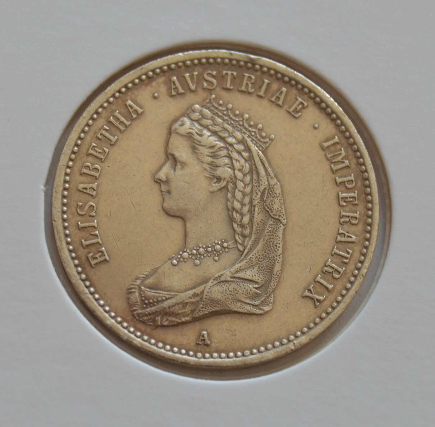 Veľký korunovačný žeton Sisi 1867 FJI