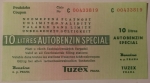 Ukázka benzínové poukázky