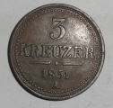 3 KREUZER 1851 A