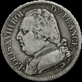 Louis XVIII 5 Francs 1814 Strasbourg
