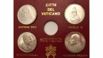 Sada pamätných mincí s podobizňou pápežov - Vatikán