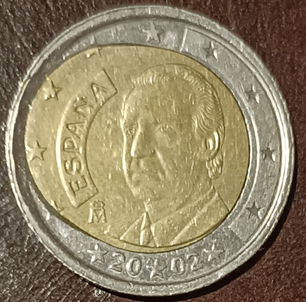 2 eur Španielsko obehovka