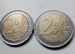 2€ mince r.2002 jedna z S, druhá bez- reverz