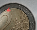 Reverz -chybná razba hore na oblúku na dvojke