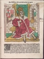 Vyobrazenie Mateja Korvína v Kronike Uhrov od Jána z Turca. (1488)