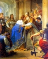 Stretnutie pápeža Inocenta IV. a francäzskeho kráľa Ľudovíta IX. v Lyone v roku 1248