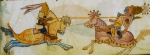 Súboj Richarda so Saladinom (dobová miniatúra)