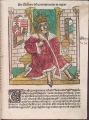 Vyobrazenie Mateja Korvína v Kronike Uhrov od Jána z Turca. (1488)
